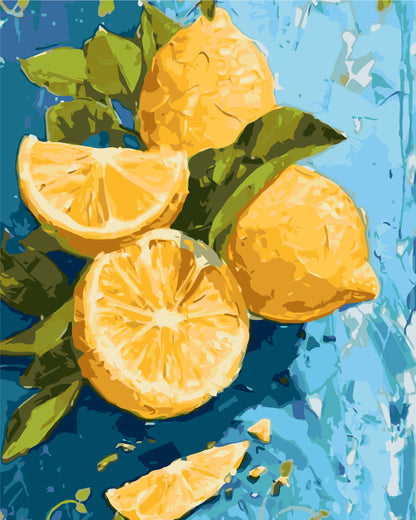 Paint by Numbers on a frame 40*50 cm – Still Life. Lemon Delight LW 3527
