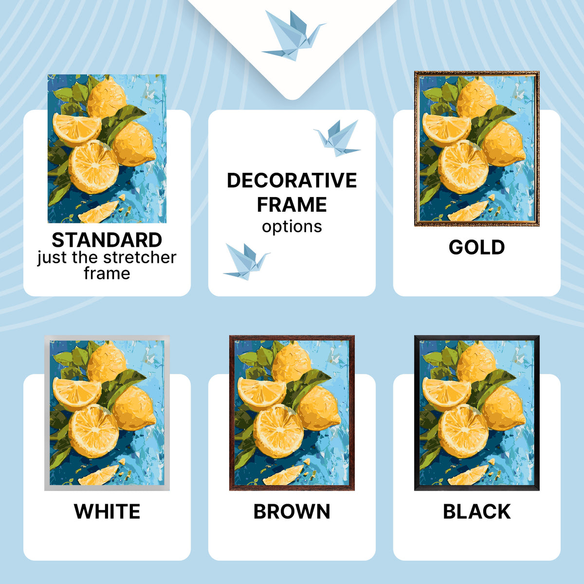 Paint by Numbers on a frame 40*50 cm – Still Life. Lemon Delight LW 3527