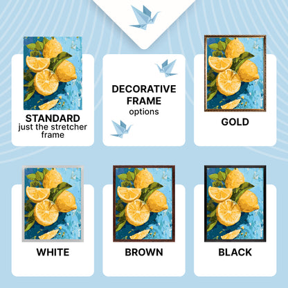 Paint by Numbers on a frame 40*50 cm – Still Life. Lemon Delight LW 3527