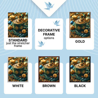 Paint by Numbers on a 40×50 cm Frame – Winter Coziness – Winter/Christmas/Still Life – LW 3552