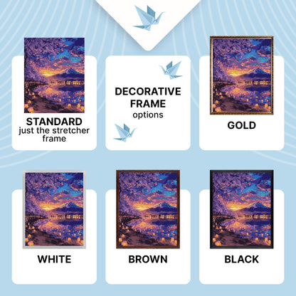 Paint by Numbers on a 40*50 cm frame Landscape with Metallic Paints LW 3555