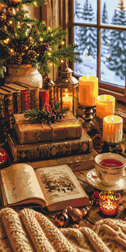 Winter Magic – paint by numbers 40×80 cm