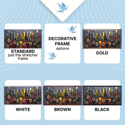 Paint by Numbers on a 40×80 cm Frame – Spices – Still Life – LW 5121