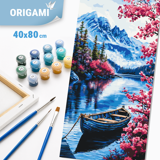 Paint by Numbers on a 40x80 cm frame - Alpine Morning - Landscape - LW 5132