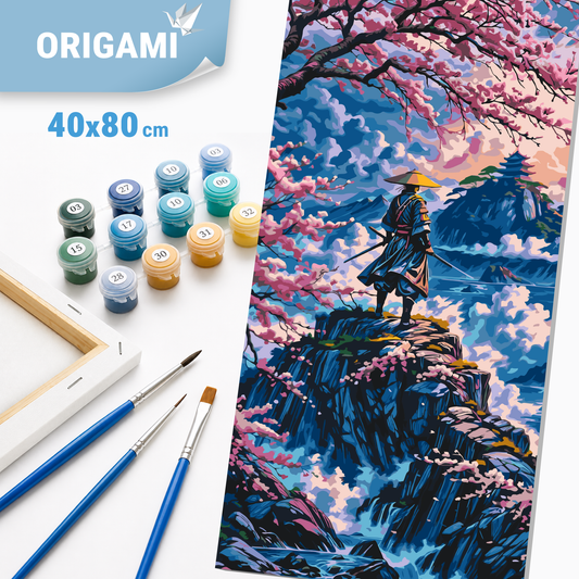 Paint by Numbers on a 40x80 cm frame - Path of the Samurai - Landscape - LW 5134