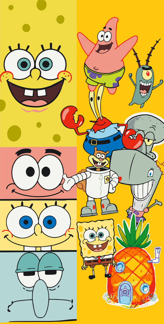 Paint by numbers – SpongeBob and friends