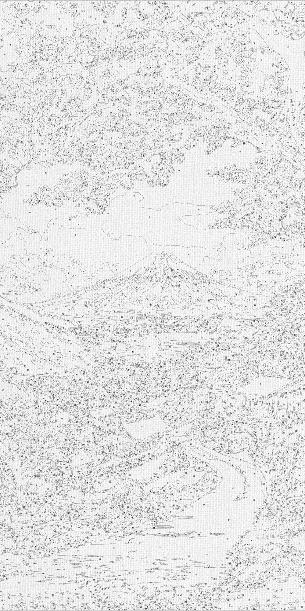 Paint by Numbers on a 40×80 cm Frame – Beauty of Japanese Sakura – Landscape – LW 5141