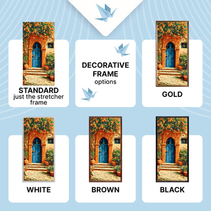 Paint by Numbers on a 40×80 cm Frame – Provençal Mood – Landscape/Flowers – LW 5147