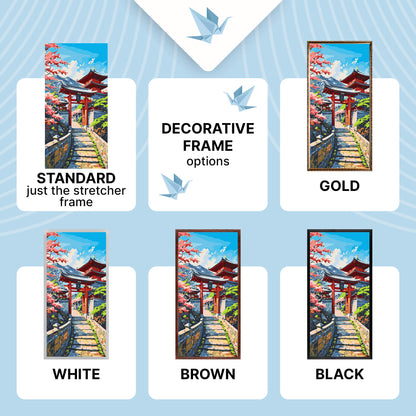 Paint by Numbers on a 40×80 cm Frame – Japanese Spring – Landscape – LW 5148