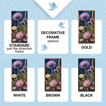 Paint by Numbers on frame 40*80 cm Flowers LW 5164