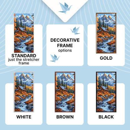 Paint by Numbers on a 40×80 cm Frame – Autumn Forest – Landscape – LW 5175