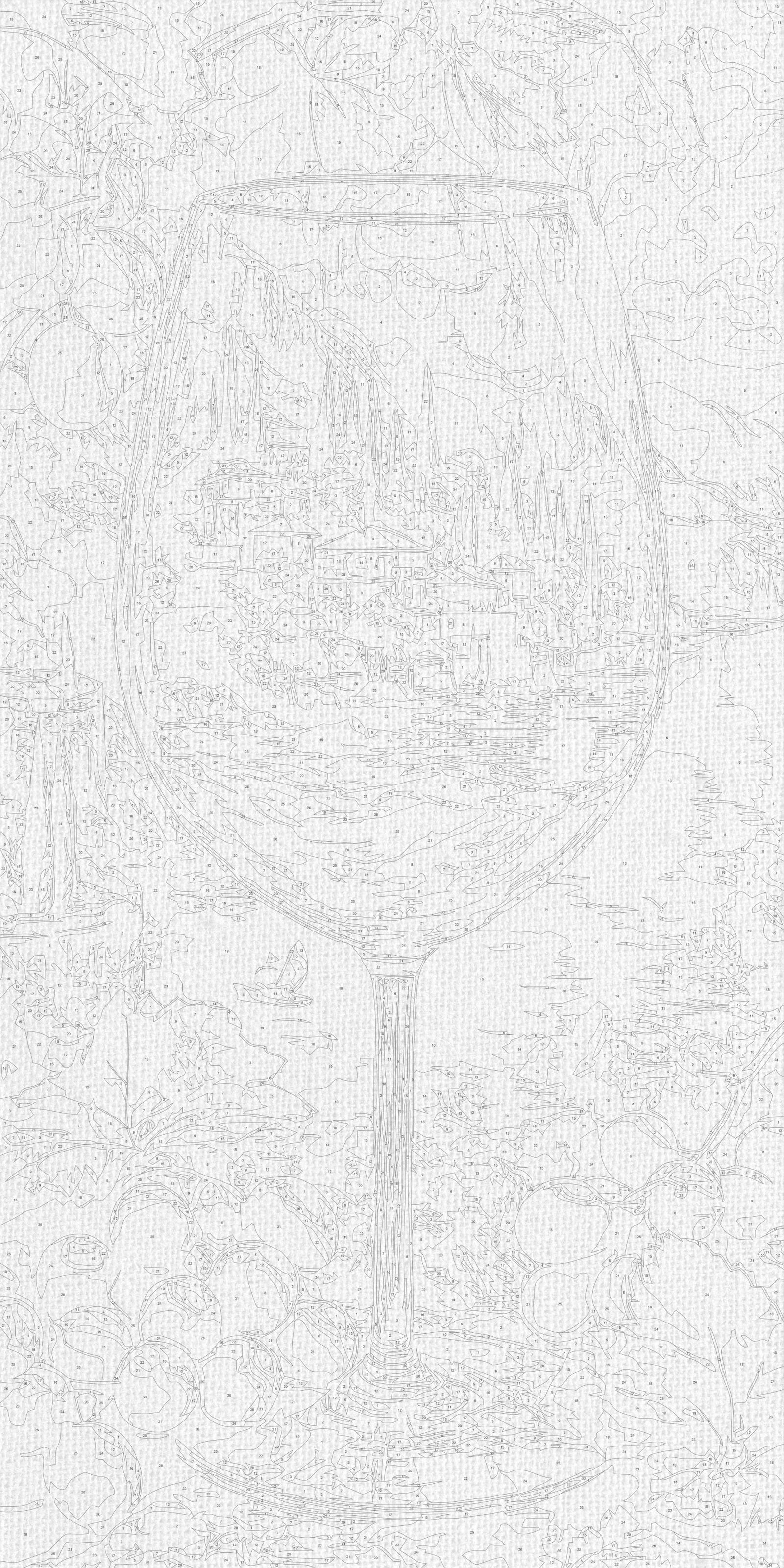 Maľovanie podľa čísel na ráme 40*80 cm - Taliansky vibe - Krajinka - LW 5186