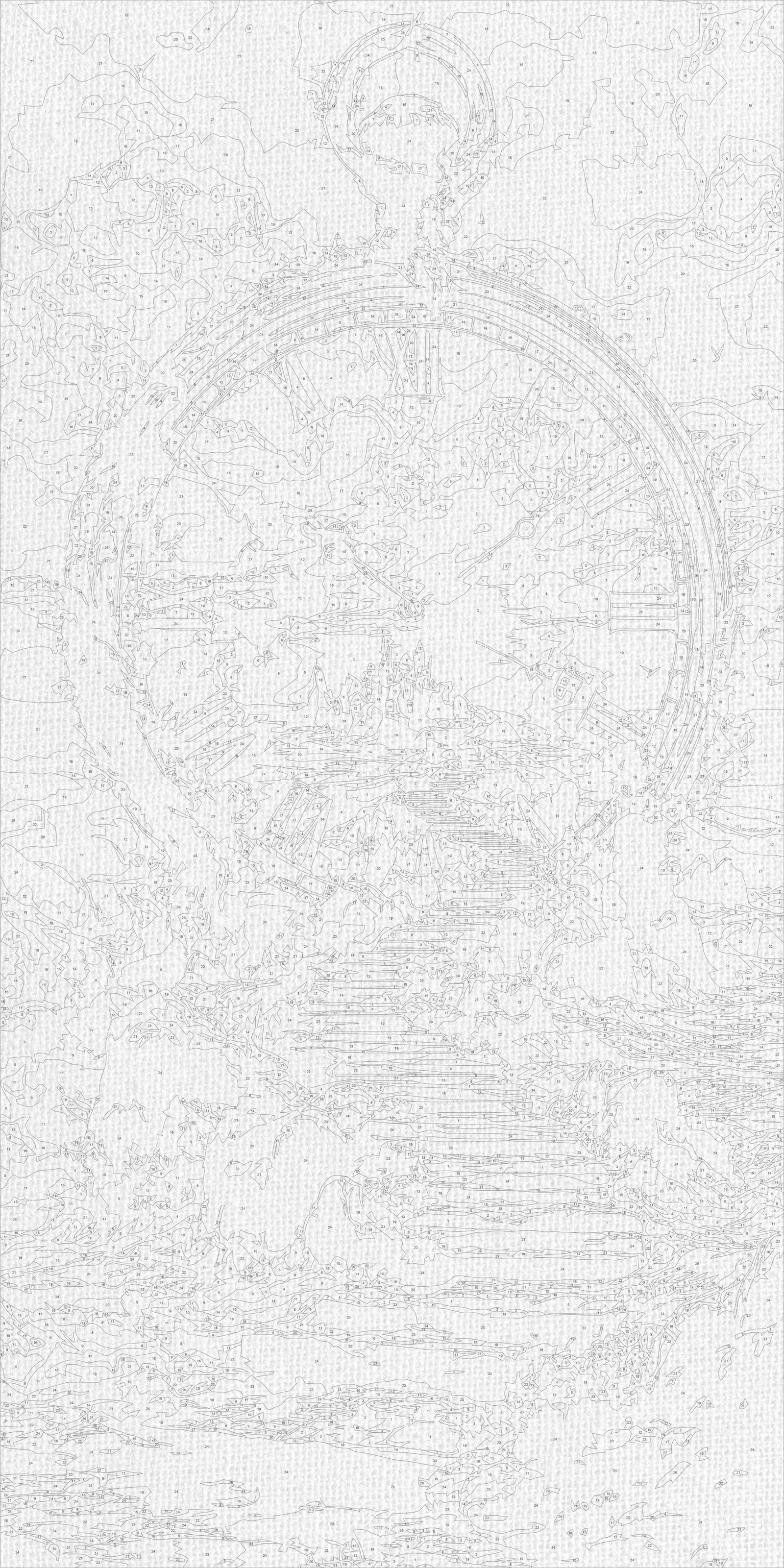 Maľovanie podľa čísel na ráme 40*80 cm - Cesta do západu slnka - Krajinka - LW 5187