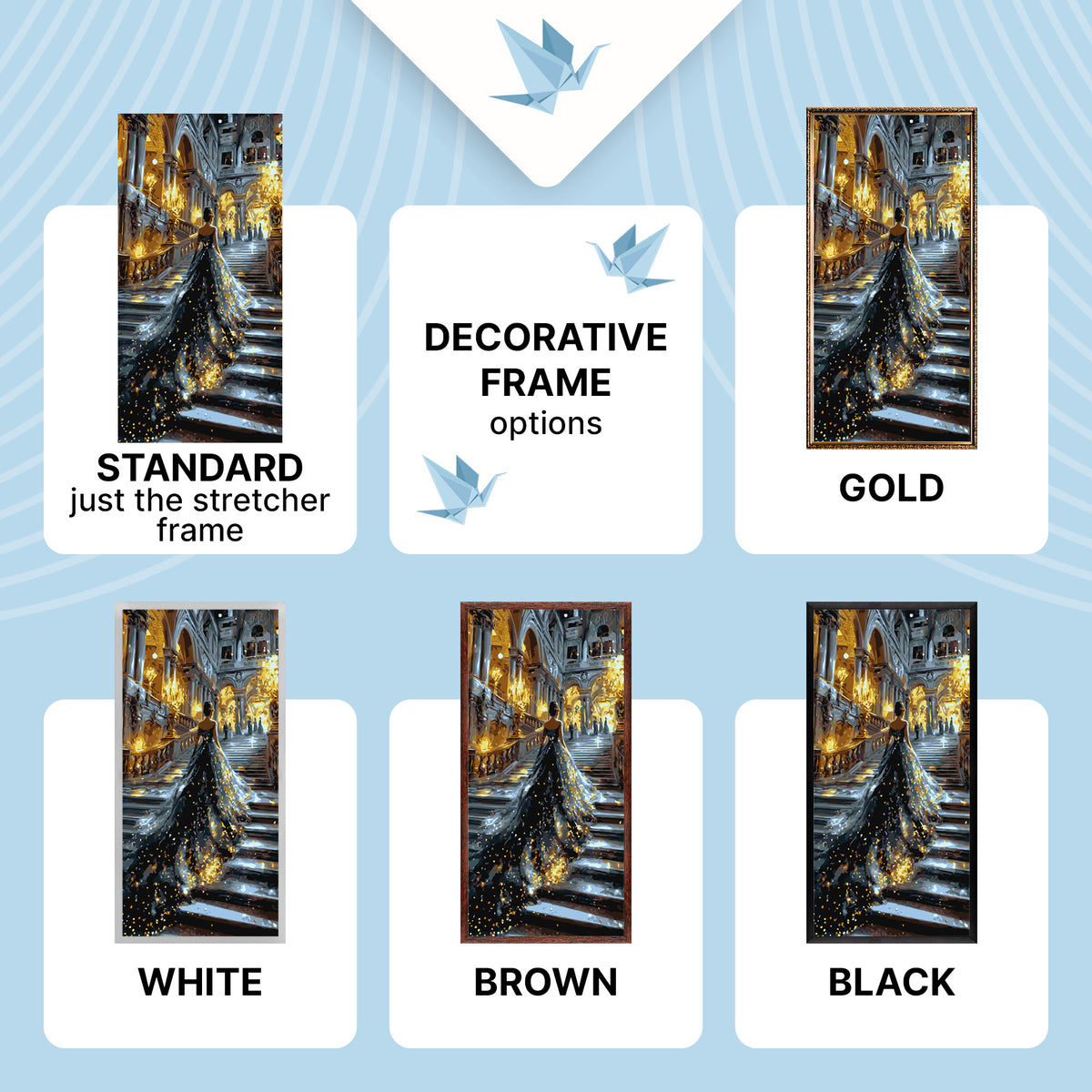 Paint by Numbers on a 40×80 cm Frame – Girl with the Light with Metallic Paints – People – LW 5191