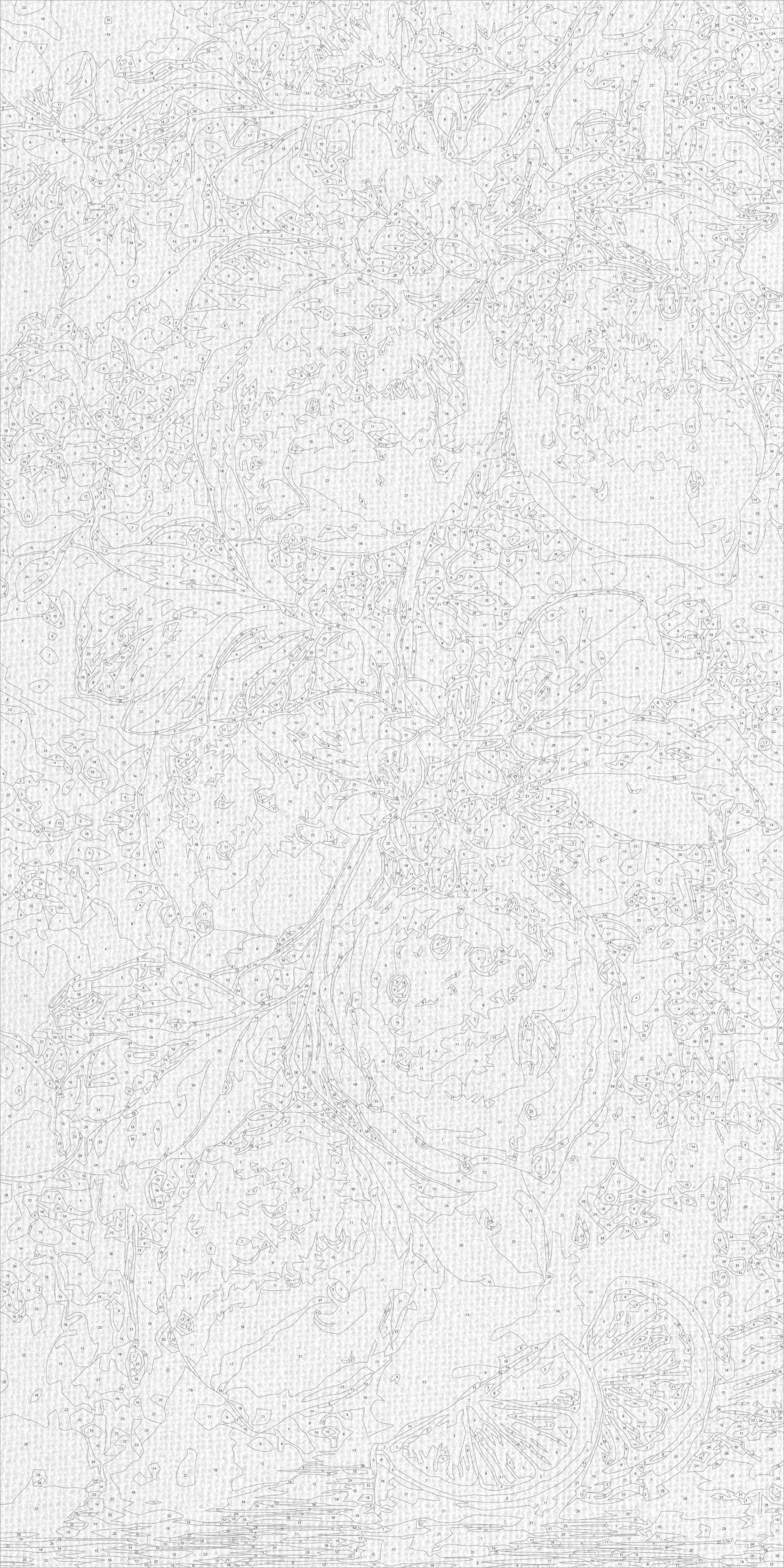 Maľovanie podľa čísel na ráme 40*80 cm - Kvet citrónovej záhrady - Zátišie - LW 5198