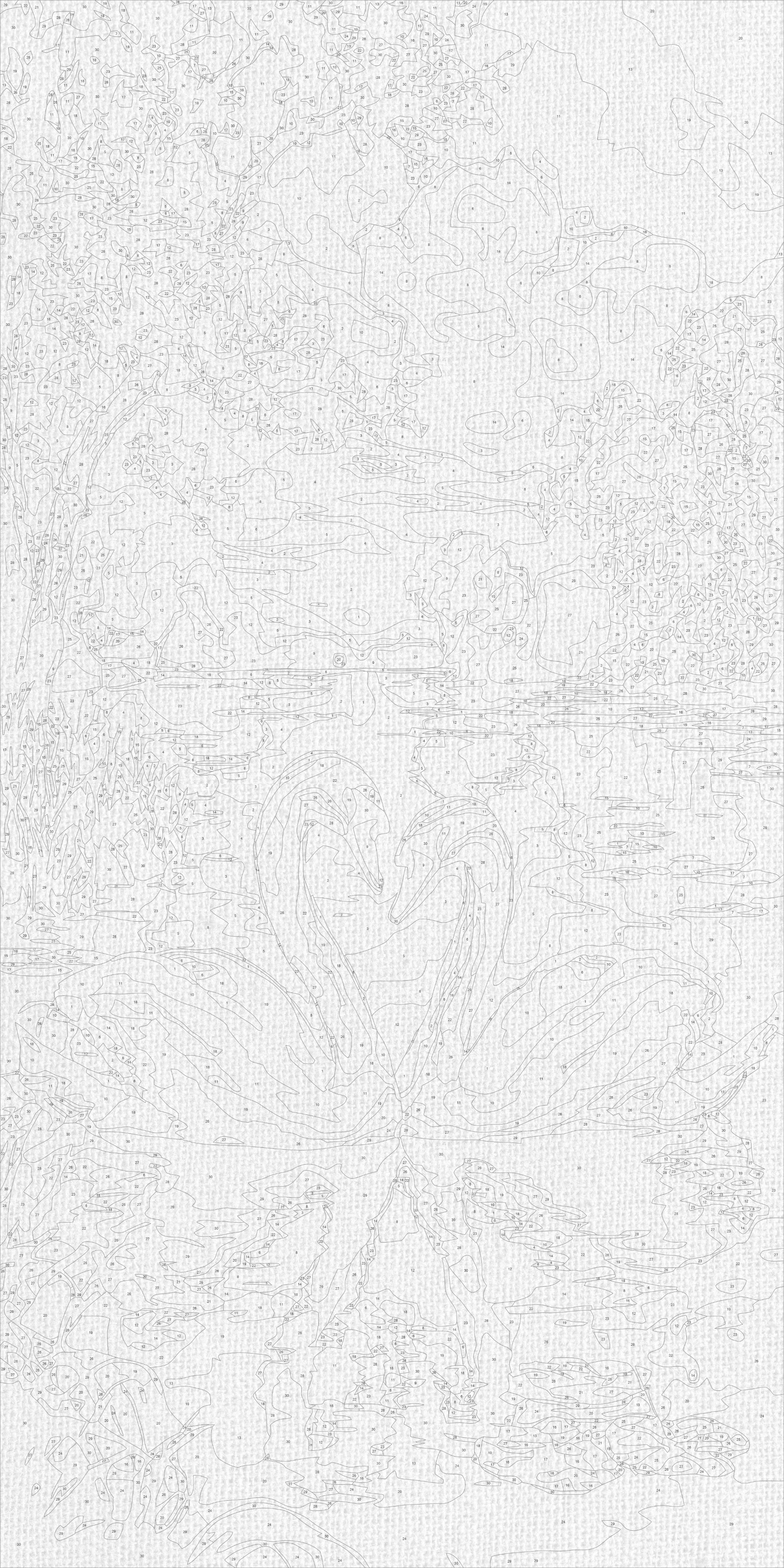Maľovanie podľa čísel na ráme 40*80 cm - Labuťia nežnosť - Zvieratá/Krajinka - LW 5200
