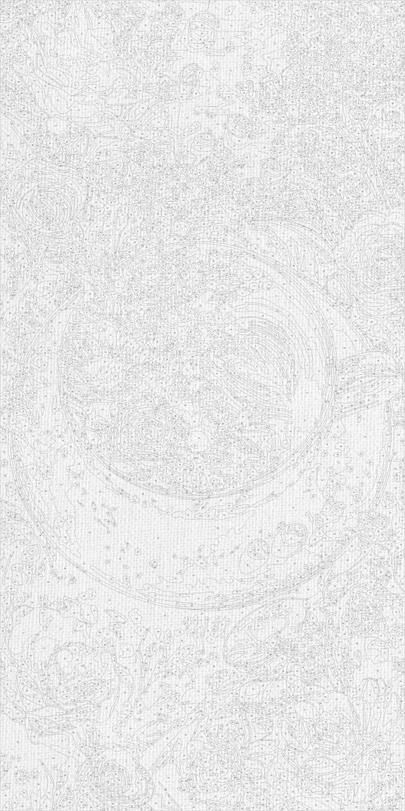 Maľovanie podľa čísel na ráme 40*80 cm - Kvety a káva - Kvety - LW 5203
