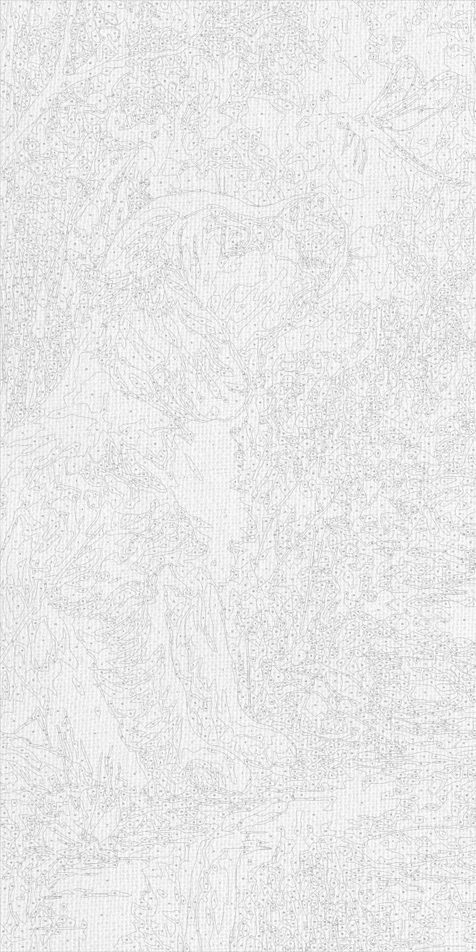 Maľovanie podľa čísel na ráme 40*80 cm - Psík a hmyz - Zvieratá - LW 5204