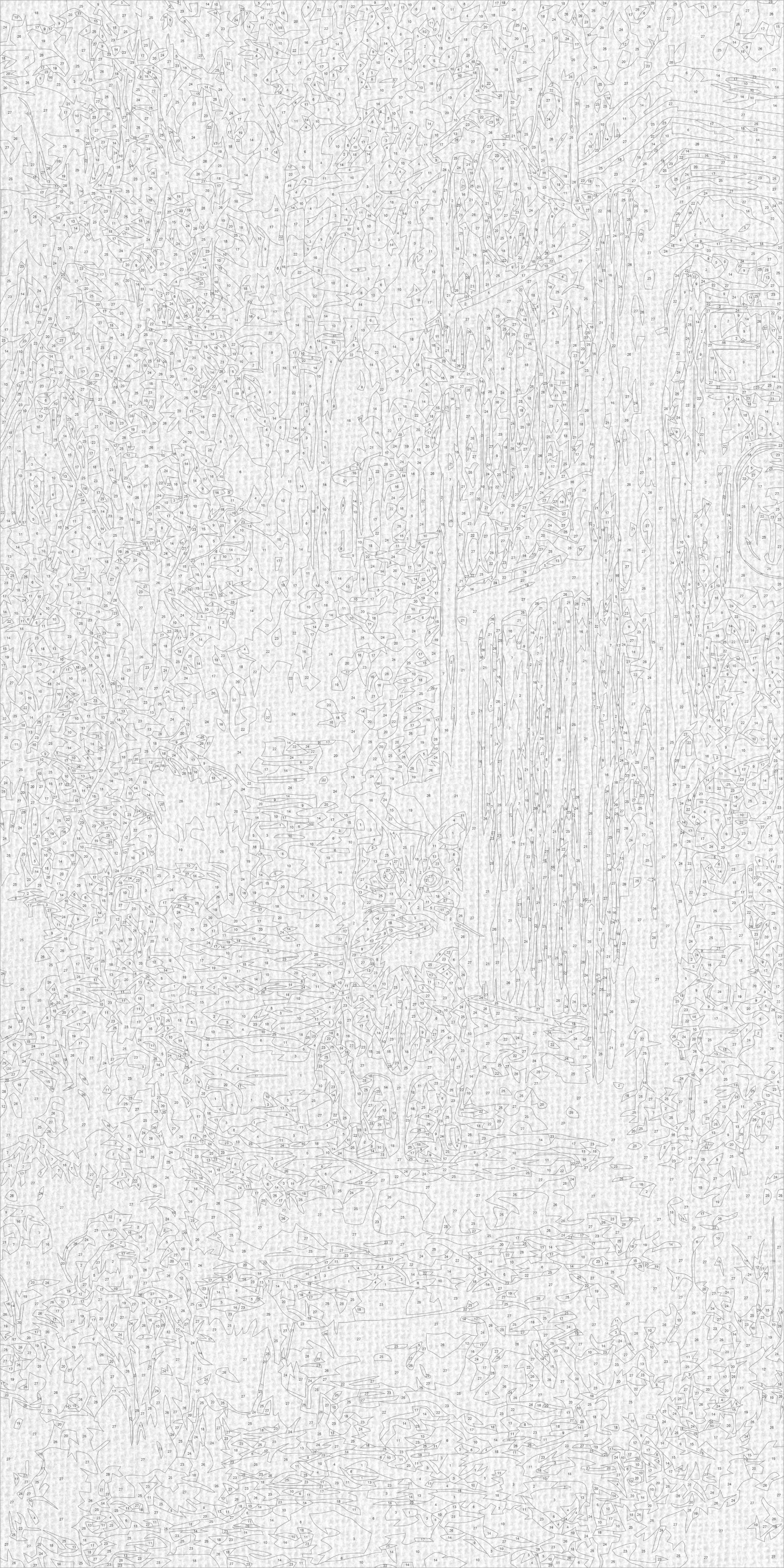 Maľovanie podľa čísel na ráme 40*80 cm - Mačka pri starej bráne - Zvieratá - LW 5210