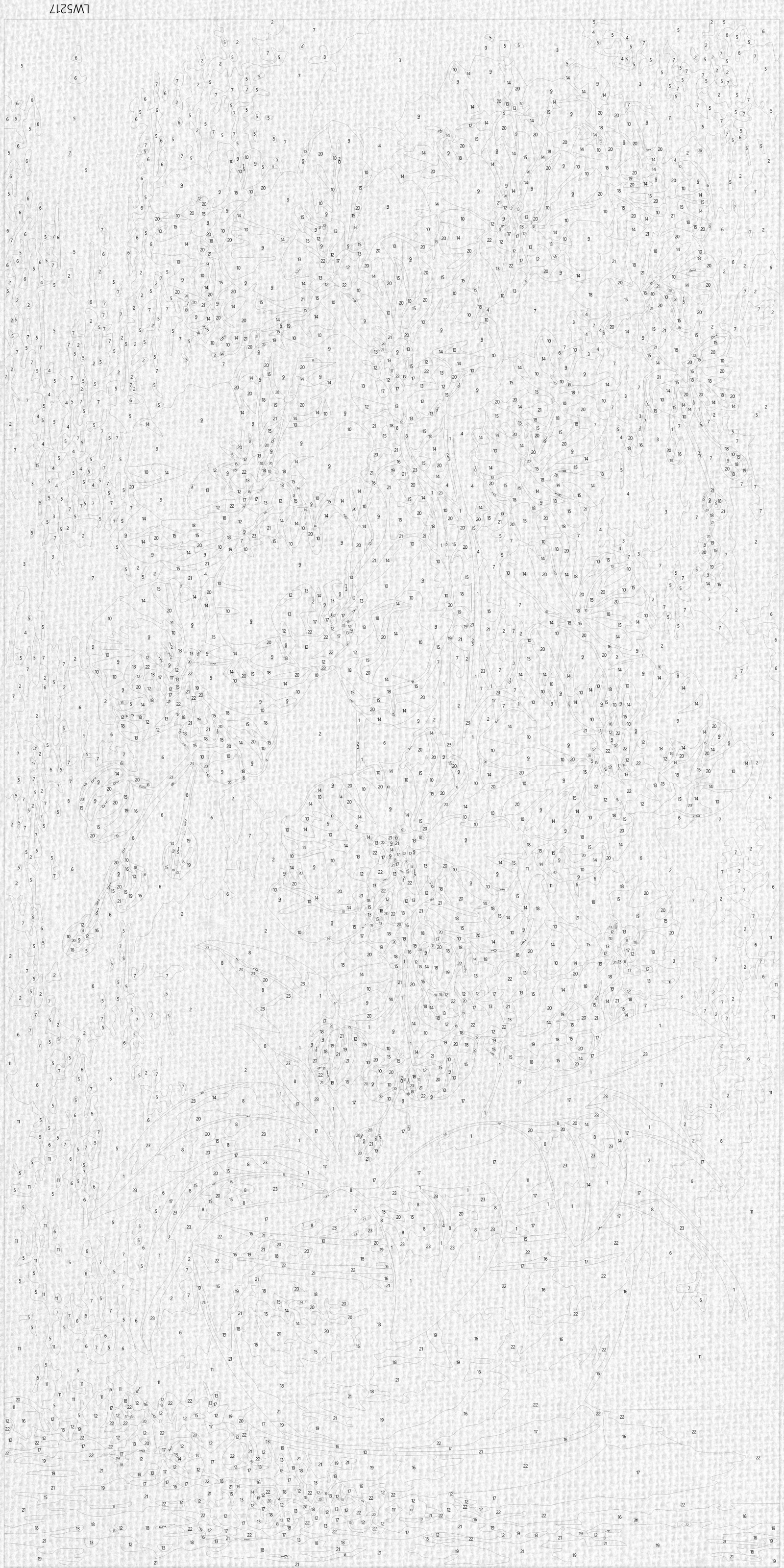 Maľovanie podľa čísel na ráme 40*80 cm - Kráľovské orchidey - Kvety s metalickými farbami - LW 5217