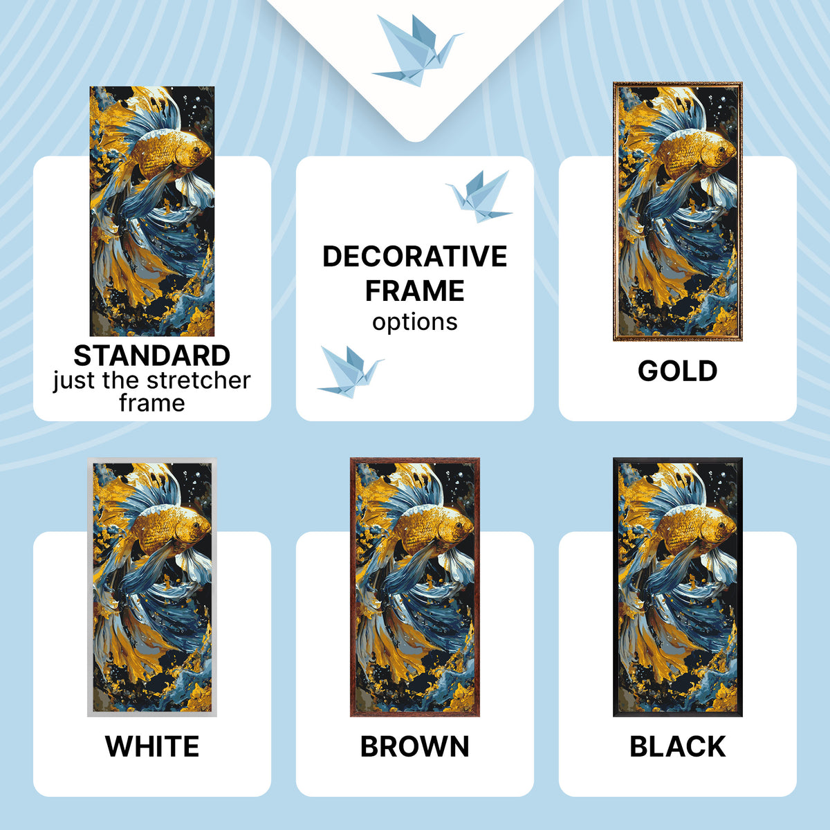 Paint by numbers – golden fish of fortune