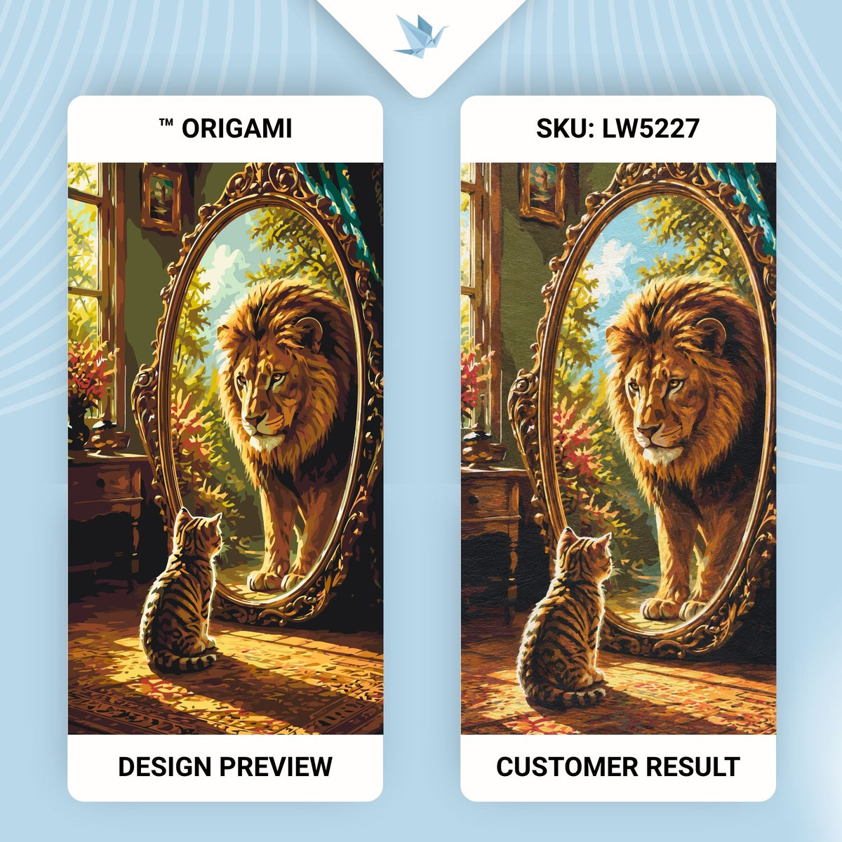 Paint by Numbers on a 40×80 cm Frame – See the Lion in Yourself – Animals – LW 5227