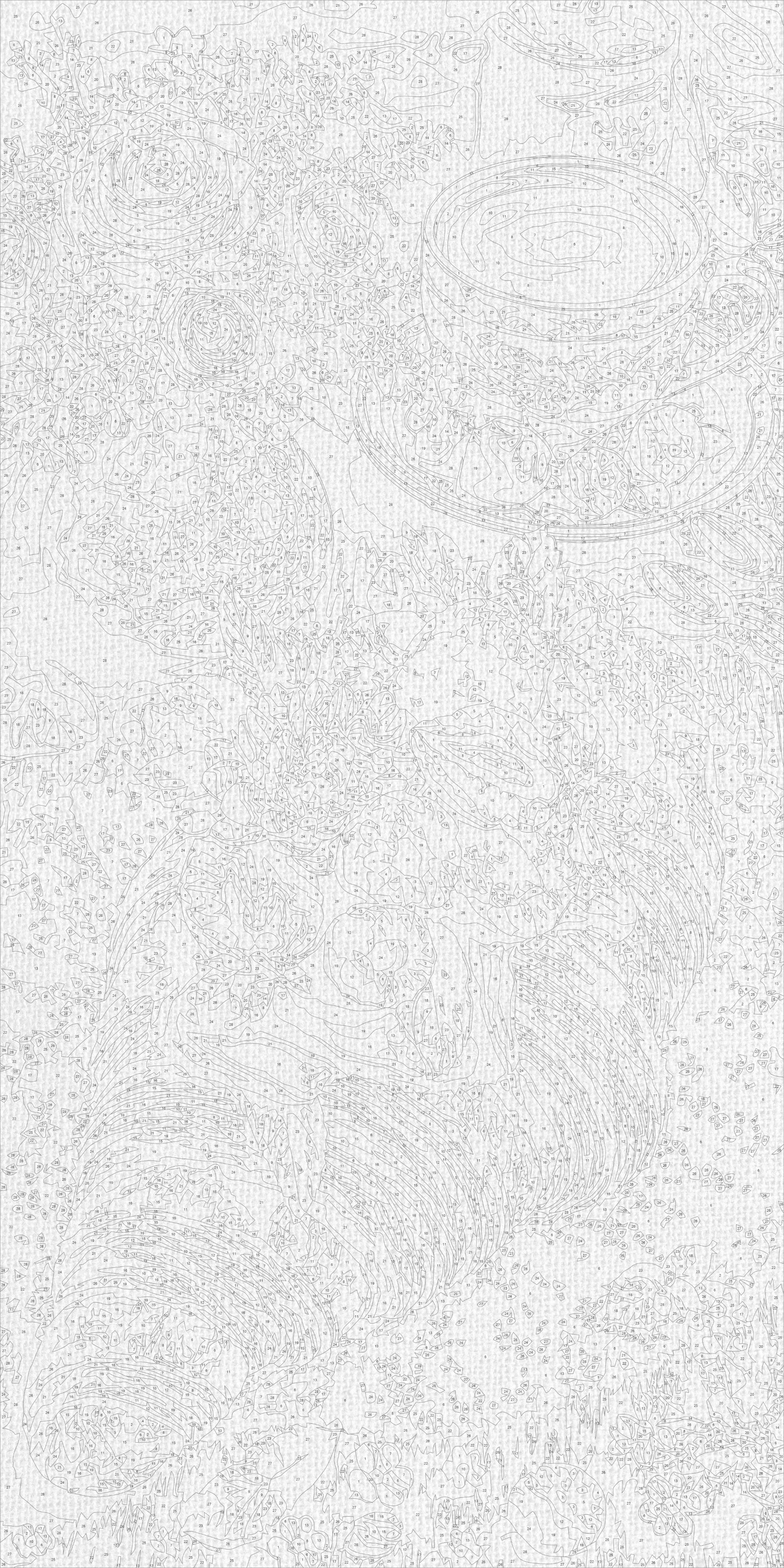 Maľovanie podľa čísel na ráme 40*80 cm - Francúzske raňajky - Zátišie - LW 5229