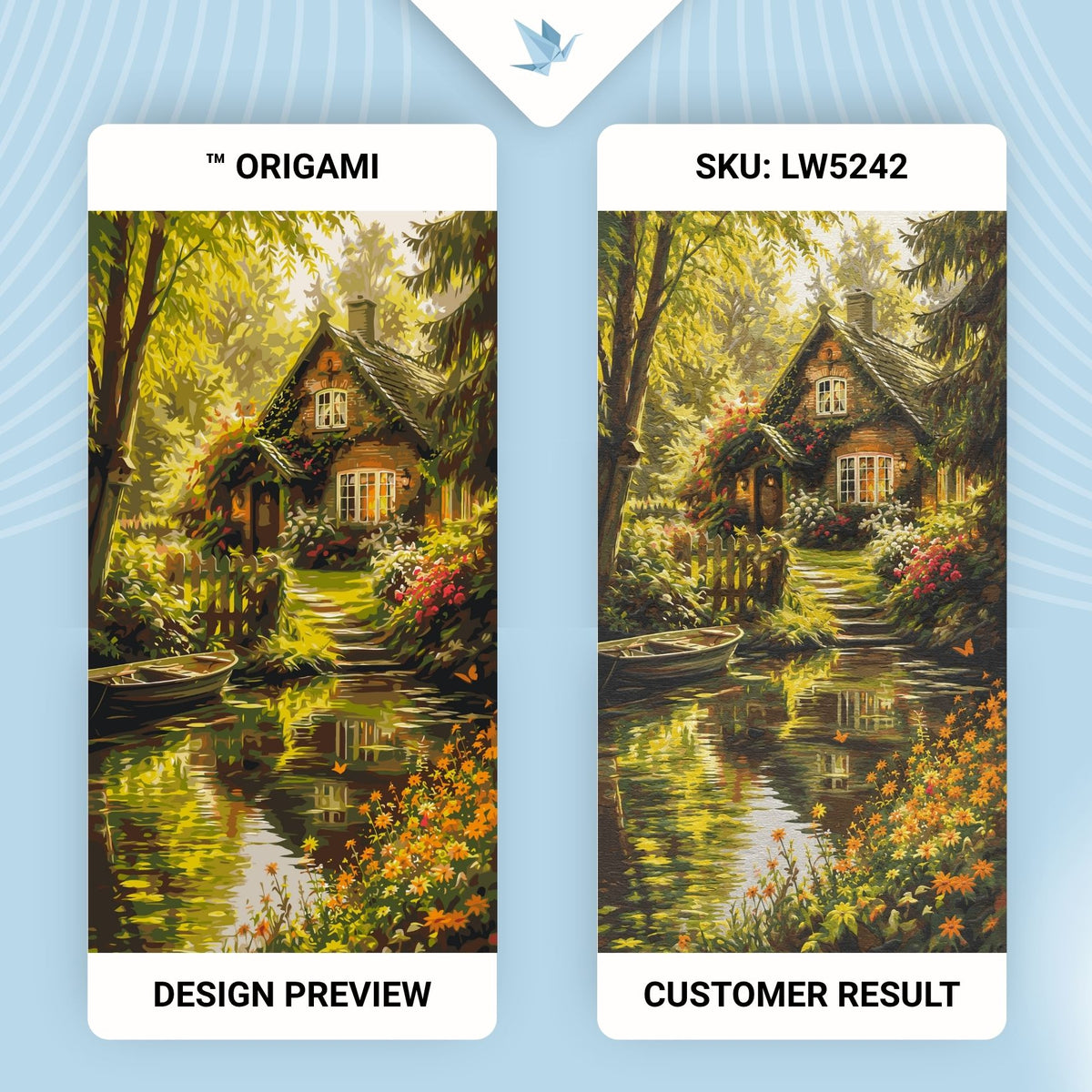 Paint by Numbers on a 40×80 cm Frame – Forest Fairy Tale – Landscape – LW 5242