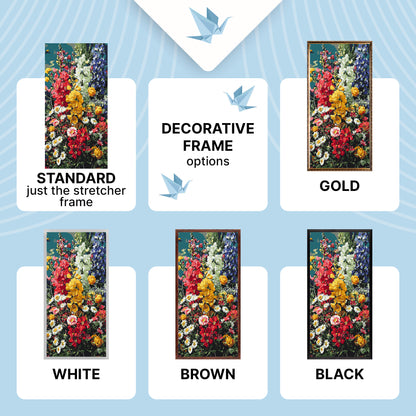 Paint by Numbers on a 40×80 cm Frame – Sunny Symphony – Flowers – LW 5245