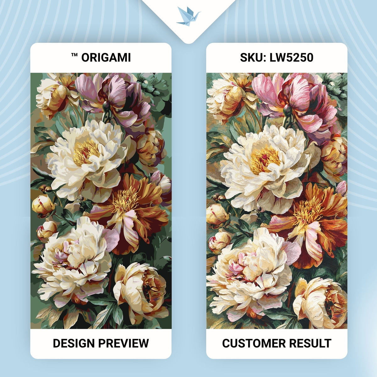 Paint by Numbers on a 40×80 cm Frame – Majestic Bouquet of Peonies – Flowers – LW 5250