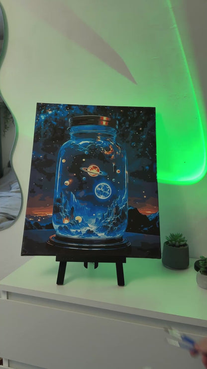 Paint by Numbers on a 40*50 cm frame - Space LW 3417