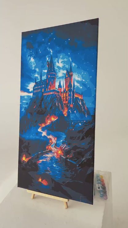 Paint by Numbers on a frame 40*80 cm Hogwarts LW 5106